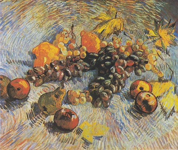 Vincent Van Gogh Still Life with Grapes, apples, lemons and pear China oil painting art